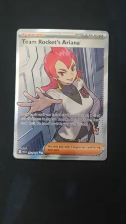 Team Rocket's Ariana 224/182 Ultra Rare Destined Rivals Pokemon NM Pokemon Card - Image 5