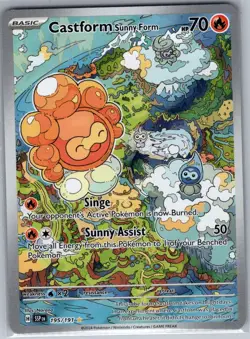 Castform Sunny Form 195/191 SV08: Surging Sparks - Pokemon Card - NM - Image 1