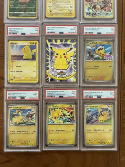 Massive Pikachu Lot, PSA/CGC 7-9, LP-NM Raw cards, some 1st Editions, no dupes - Image 2