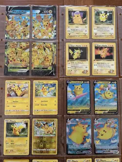 Massive Pikachu Lot, PSA/CGC 7-9, LP-NM Raw cards, some 1st Editions, no dupes - Image 4