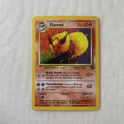 Flareon (3/64) Holo Jungle Set Pokemon Card! - Image 1