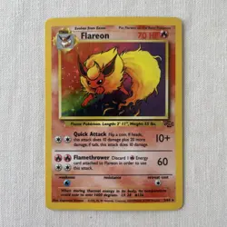 Flareon (3/64) Holo Jungle Set Pokemon Card! - Image 3