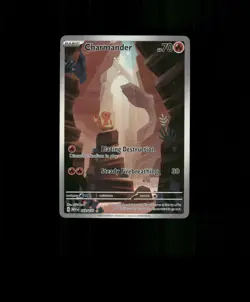 FAN-ART READ DESCRIPTION BELOW HOLO Charmander Card Charmander Pokemon Card p2 - Image 1