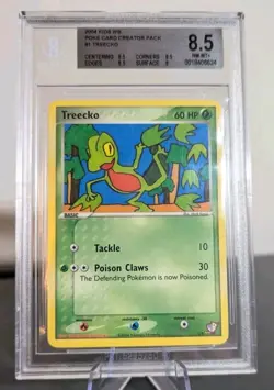 Pokemon Treecko Kids WB Poke Card Creator Pack TCG Beckett (BGS) 8.5 NM-MT+ - Image 1