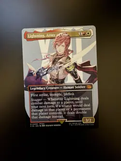 MTG Final Fantasy English Lightning, Army of One Borderless 0400 Non-Foil - Image 1