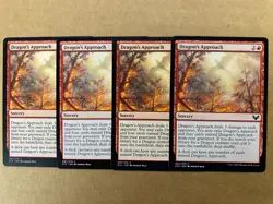 MTG 4x Dragon's Approach 97 Strixhaven School of Mages Magic the Gathering x4 NM - Image 1