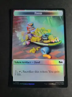 Food / Robot (Foil) Token MTG Ninja Turtles - Image 1