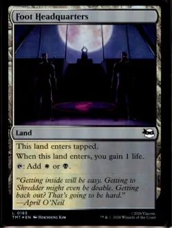 Foot Headquarters L (Foil) Teenage Mutant Ninja Turtles 185 NM - Image 1