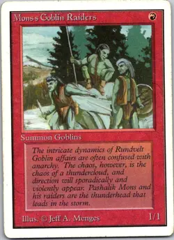 Magic the Gathering Mons's Goblin Raiders Unlimited MTG Free Shipping! - Image 1