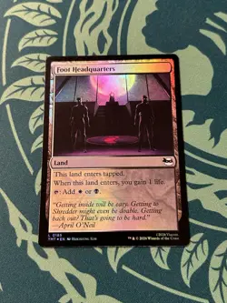 Foot Headquarters Foil Teenage Mutant Ninja Turtles TMNT TMT MTG Magic - Image 1