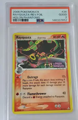 Rayquaza EX Holon Phantoms PSA 2 Reverse Foil Holo Stamped Pokemon Card 2006 - Image 1