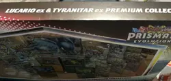 Pokemon TCG Prismatic Evolutions Lucario Ex Tyranitar Ex Premium Collection New - Image 3