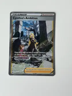 Pokemon Cynthia's Ambition Trainer Ultra Rare Holo GG60/GG70 Crown Zenith - Image 1