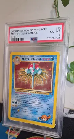 Pokemon TCG Misty's Tentacruel Gym Heroes 10/132 Holo - Image 1