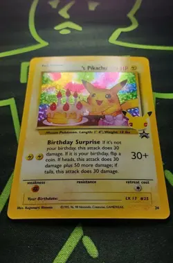 Birthday Pikachu 24/53 - NM - Celebrations - Pokemon TCG - Image 3