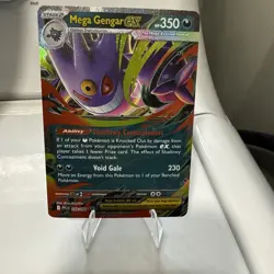 Pokemon Mega Gengar ex (56/152) Phantasmal Flames LP HOLO - Image 1