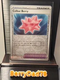 Colbur Berry 168/191 Sv08: Surging Sparks Reverse Holo Pokemon TCG NM - Image 1