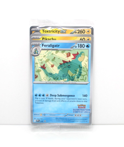 New Pokemon Center Illustration Contest 2024 Feraligatr, Pikachu & Toxtricity EX - Image 1