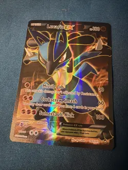 Pokemon TCG - Lucario EX - Full Art Ultra Rare (107/111) XY Furious Fists - Image 1