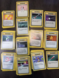 120+ Pokemon 1999 Base Set Trainer Lot! Conditions Vary, Bill Potion Pokedex Etc - Image 1