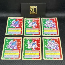 [EX/NM] 6 SET Nidoran Nidorino Nidoking Topsun Green & Blue Japanese Pokemon - Image 1