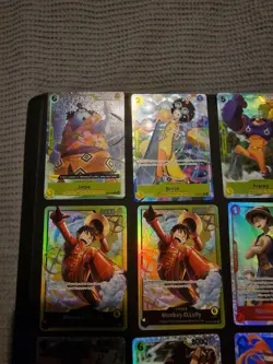 One Piece Rares Minty Op13, 0p14 including 35 holos and bulk 70 plus cards mint - Image 2