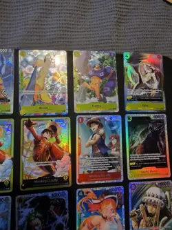 One Piece Rares Minty Op13, 0p14 including 35 holos and bulk 70 plus cards mint - Image 4