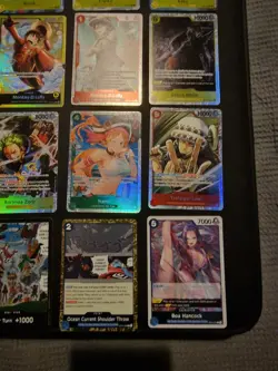 One Piece Rares Minty Op13, 0p14 including 35 holos and bulk 70 plus cards mint - Image 5