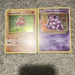Pokemon TCG Holo Lot - Hitmonchan & Nidoking (2 Cards, English) - Image 1