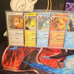 Pokemon TCG lot Eevee Black Star Promo Cosmo Holo Lot 7 cards Near Mint - Image 2