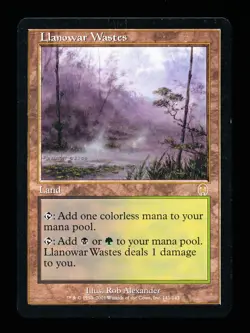 * * 1x Llanowar Wastes x1 * * Apocalypse MTG LP-MP Light to Moderate Play - Image 1