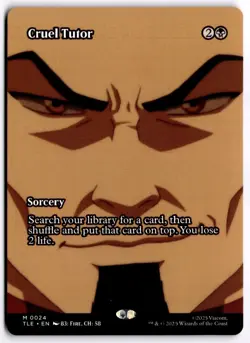Cruel Tutor (Borderless) NM TLE Avatar: The Last Airbender MTG - Image 1