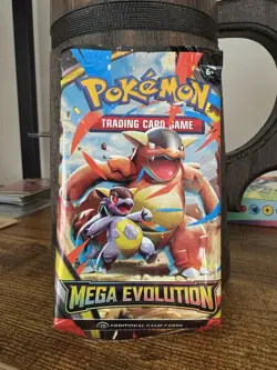 Pokemon TCG Mega Evolution Booster Pack Mega Kangaskhan Art English SEALED - Image 1