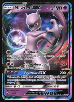 Mewtwo GX - 39/73 - Ultra Rare - Shining Legends - Pokemon Card - OC - Image 1