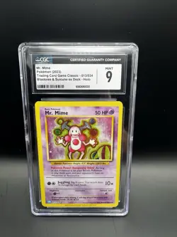 2023 Pokemon Mr. Mime 013/034 CGC 9 MINT -Blastoise & Suicine EX Deck - Holo - Image 4