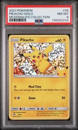SEQUENTIAL PSA 8-9 PIKACHU SQUIRTLE CHARMANDER BULBASAUR MCDONALD'S POKEMON BM - Image 2