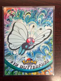 Butterfree #12 - Pokemon Topps TV ANIMATION EDITION - Green Logo - Image 1