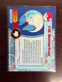 Butterfree #12 - Pokemon Topps TV ANIMATION EDITION - Green Logo - Image 2