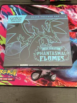 Pokemon TCG Mega Evolution Phantasmal Flames Elite Trainer Box - Image 1