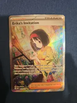 Pokemon TCG Scarlet & Violet Trainer Supporter Erika's Invitation 203/165 - Image 1