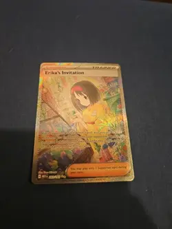 Pokemon TCG Scarlet & Violet Trainer Supporter Erika's Invitation 203/165 - Image 2