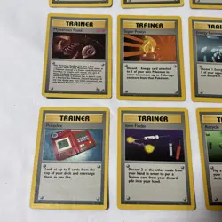VINTAGE Pokemon lot of 20 TCG Base Set Fossil Jungle Trainer Card - Image 4