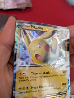 Pikachu EX XY174 Promo Holo Pokemon Card Great Condition - Image 3