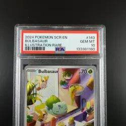 PSA 10 Bulbasaur 143/142 Pokemon Stellar Crown IR Full Art Holo Card - Image 2