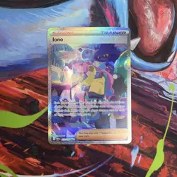 Pokemon TCG Paldean Fates Iono Holo Card 237/091 Special Illustration Rare - Image 2