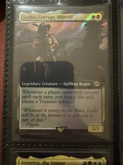 Lotho, Corrupt Shirriff - Ripple Foil-Extended Art - MTG Universes Beyond: LOTR - Image 1