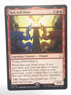 Ran and Shaw 150 Avatar The Last Airbender MTG Magic the Gathering Magic NM - Image 1