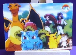 POKEMON POCKET MONSTERS VENDING PRISM STICKER 361 GIANT PIKACHU MISTY ASH - Image 3