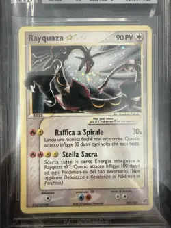 Rayquaza Gold Star 107/107 Ex Deoxys BGS 4 Beckett EXCELLENT ITA 🇮🇹💫 Pokemon - Image 5
