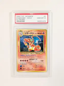 1999 Pokemon Japanese CD PROMO #6 Charizard HOLO PSA 10 - Image 1